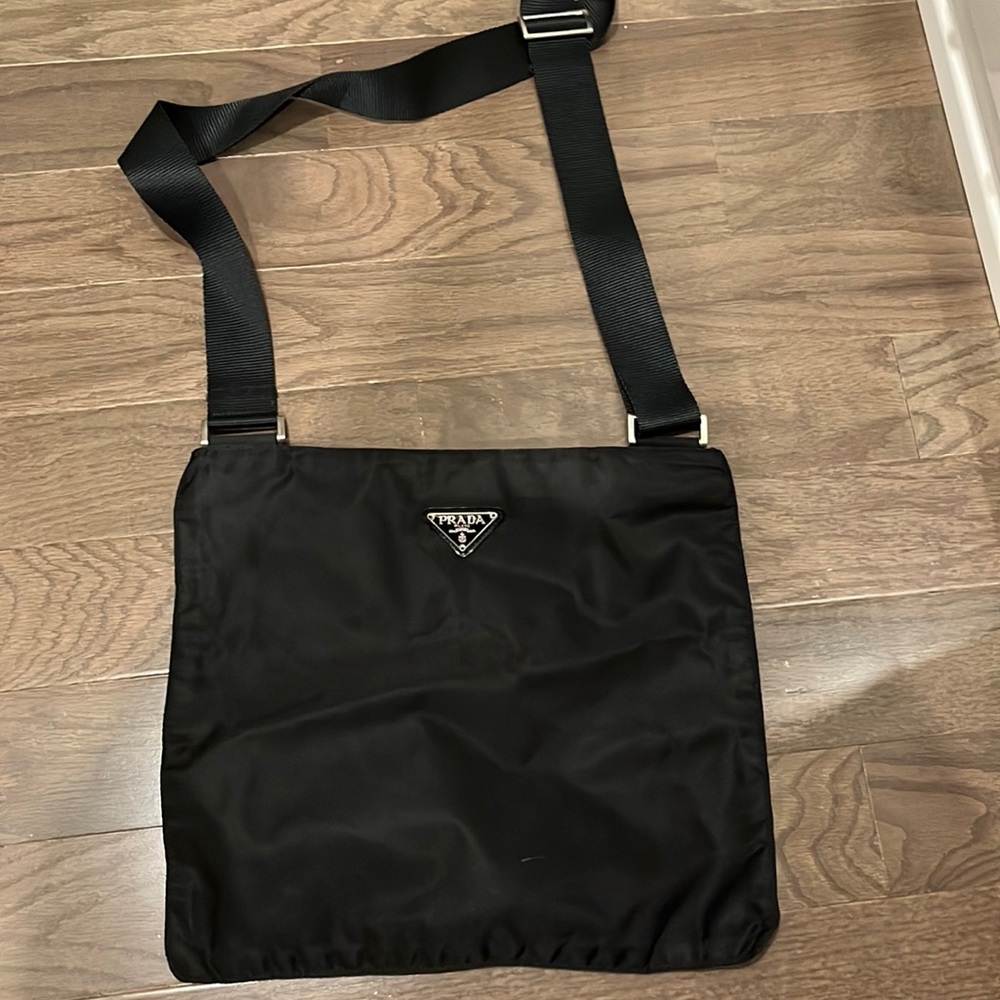 Prada nylon black cross body bag